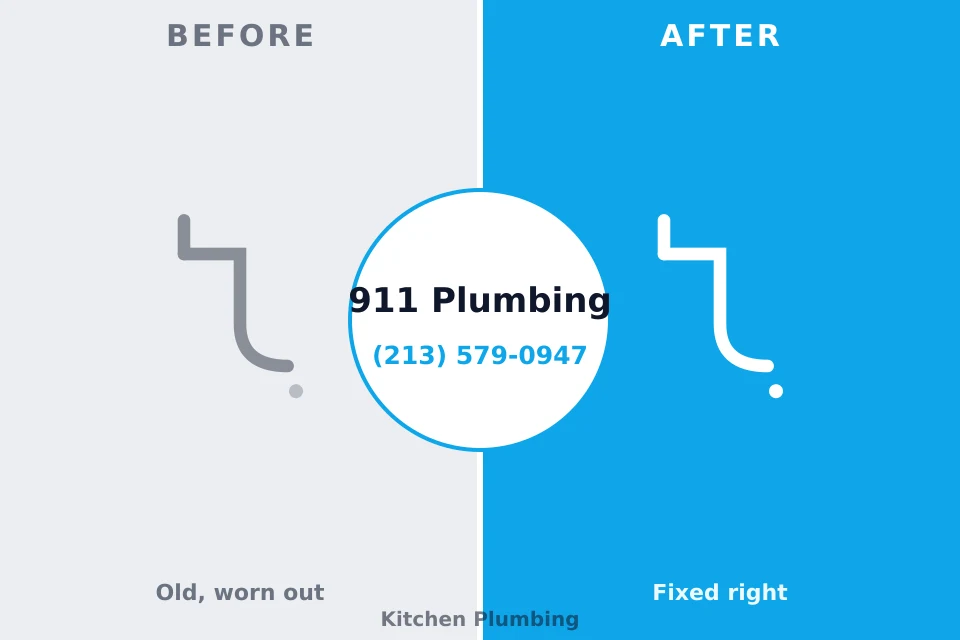 Before and after: plumbing repair Paw Paw Lake, MI